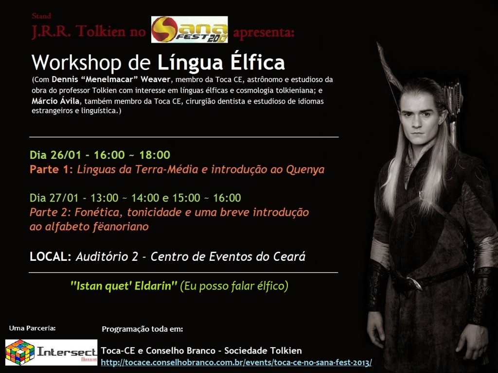 Workshop de Língua Élfica: línguas da Terra-Média, fonética e tonicidade do Quenya e uma breve introdução ao alfabeto fëanoriano