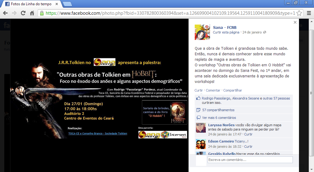 Palestra sobre O Hobbit